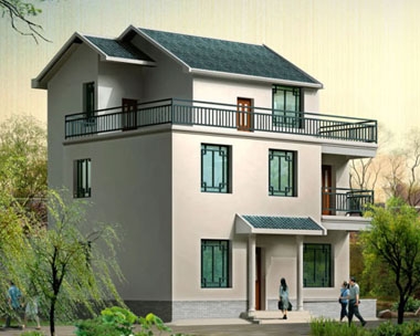 310三層農村房屋私人別墅設計圖紙10m×10m